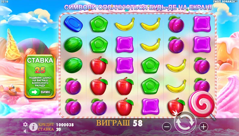 Sweet Bonanza – spela på NV Casino